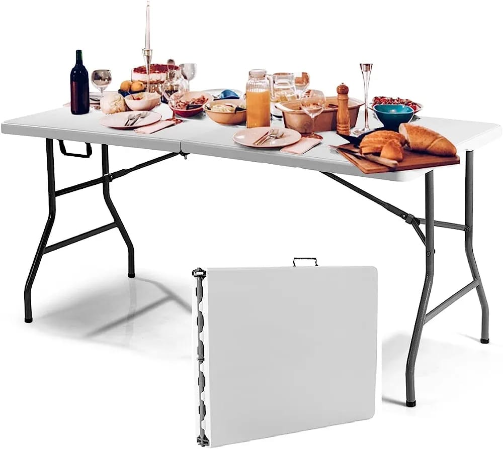 Moulded Plastic Foldable Table - Enkaji Households