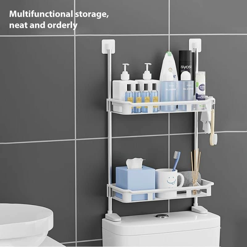 Multilayer Toilet Rack Organizer – Over - the - Toilet Storage Solution - Enkaji Households