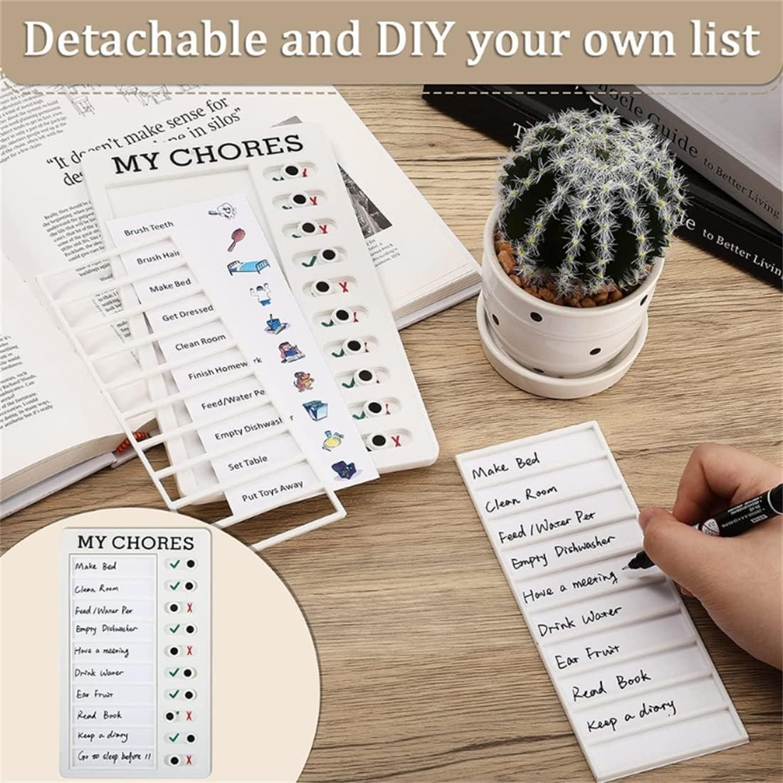 My Chores Kids Checklist – Customizable Daily Routine Chart - Enkaji Households