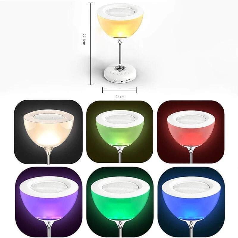 Novel Wine Glass Bedside Lamp - Enkaji Households