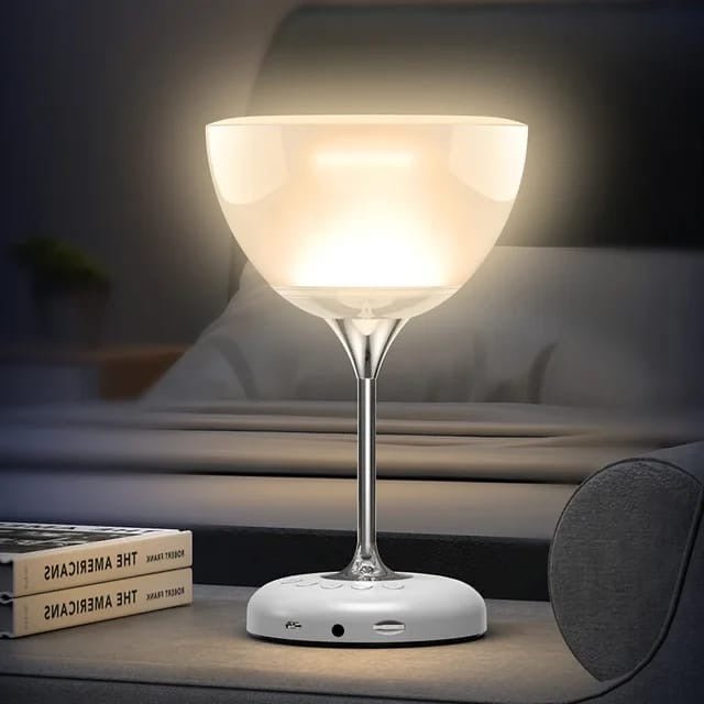 Novel Wine Glass Bedside Lamp - Enkaji Households