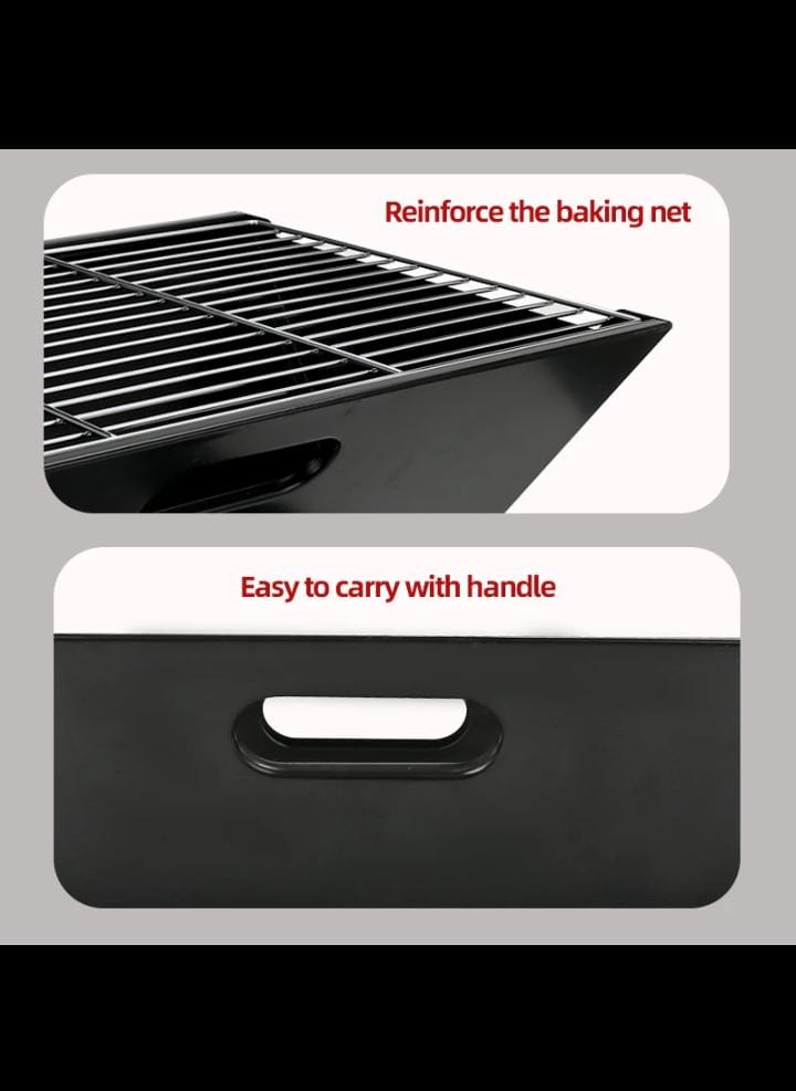 Portable BBQ Grill With Cooking Plate - Enkaji Households