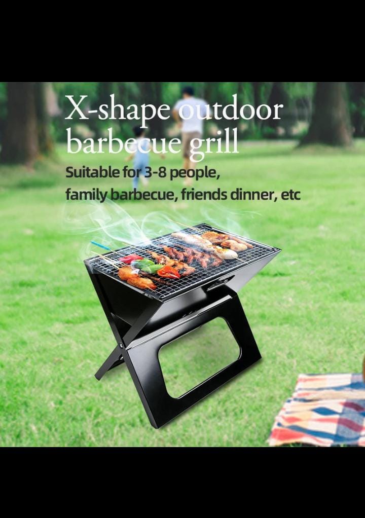 Portable BBQ Grill With Cooking Plate - Enkaji Households