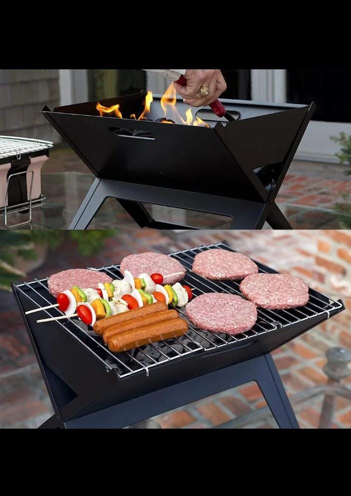 Portable BBQ Grill With Cooking Plate - Enkaji Households