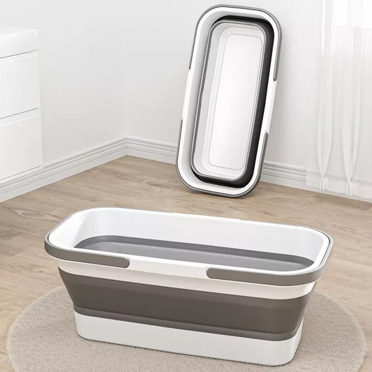 Portable Collapsible Bucket – Foldable Storage Tub 47×28×21cm - Enkaji Households