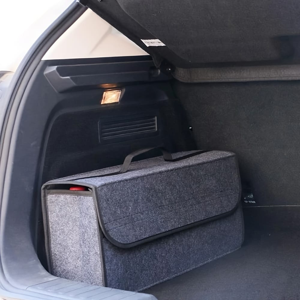 Portable Foldable Car Trunk Organizer - Tidy & Space - Saving Storage Solution - Enkaji Households