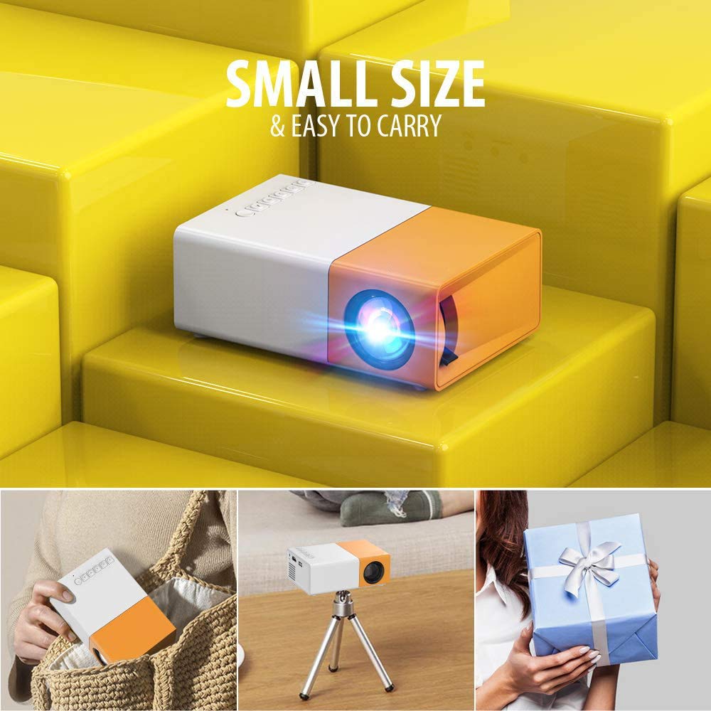 Portable Mini Projector With Audio HDMI - Enkaji Households