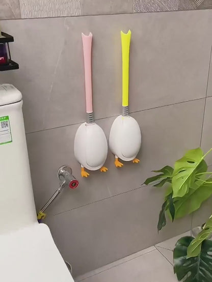 Silicone toilet brush