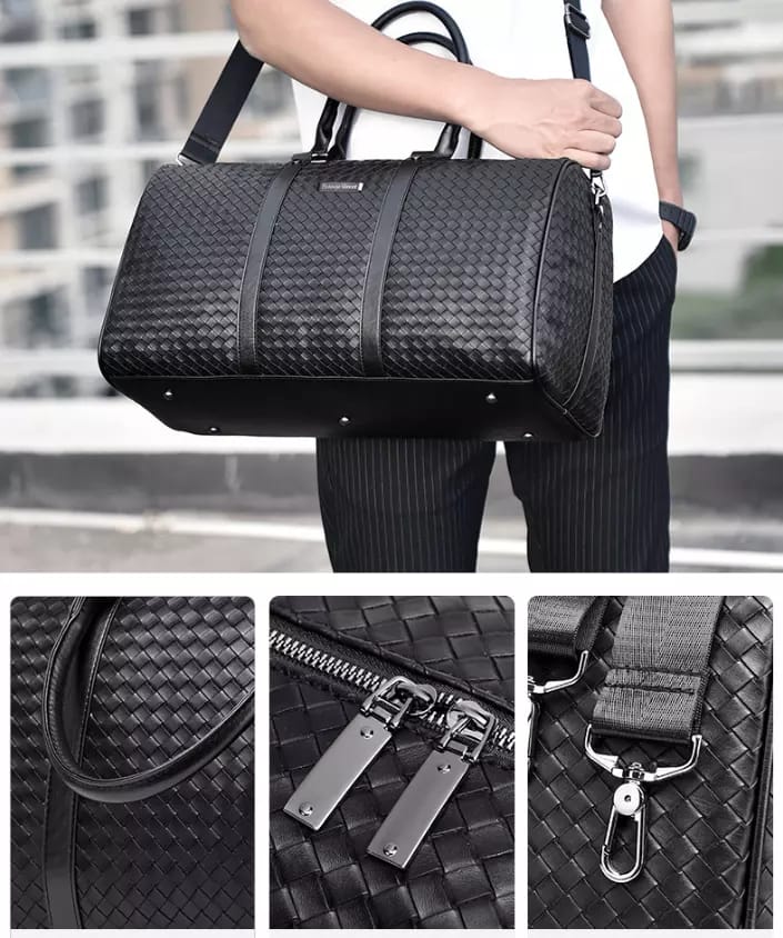 Reptilian High - Quality Leather Duffel Bag - Enkaji Households