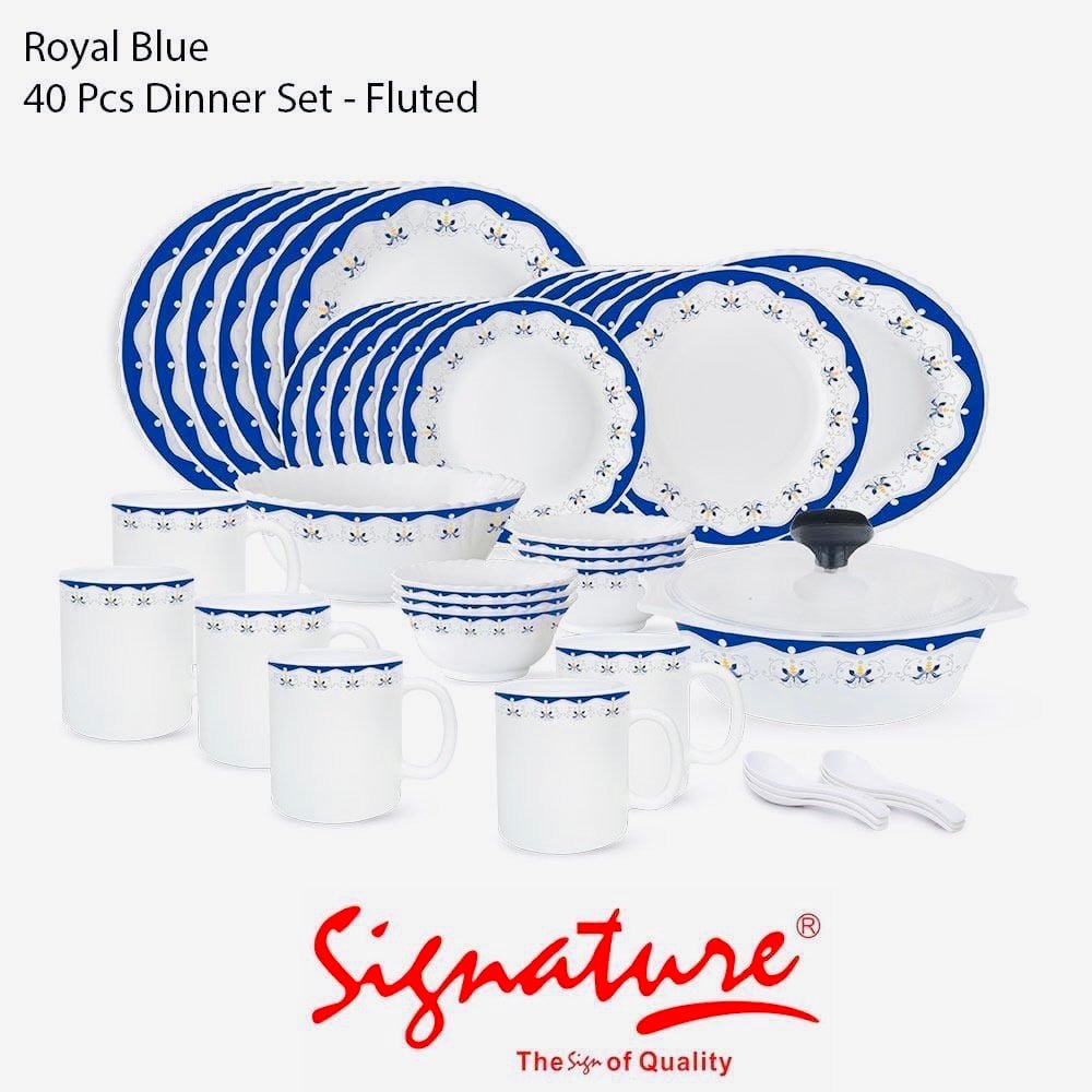 Signature Dinner Sets - 40 Pieces (Mimosa Design) - Enkaji Households