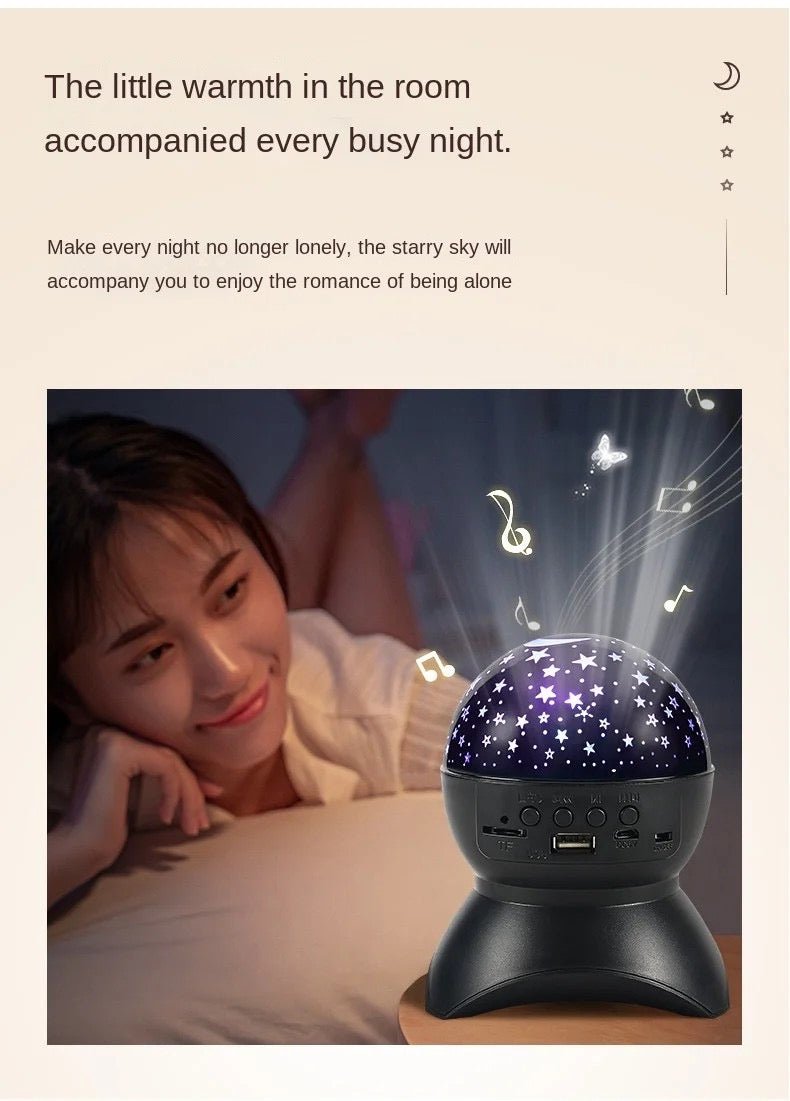 Star Projector Sky Light with Bluetooth Speaker - Enkaji Households