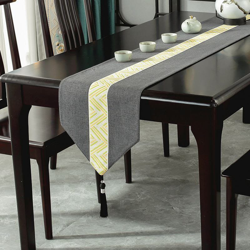 Table Runner – Cotton Linen, Heat Insulation, Non - Slip - Enkaji Households