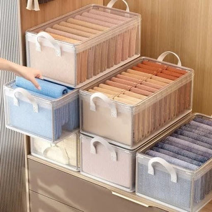 Thick transparent fabric closet organizer - Enkaji Households