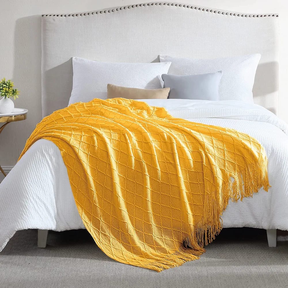 throw blankets with tassel(Kw01) - Enkaji Households