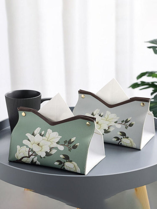 Tissue Box Organizer - (2 pcs) Versatile Storage for Home, Car, and Office - Enkaji Households