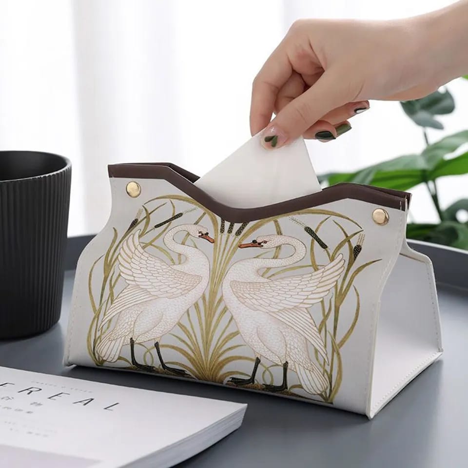 Tissue Box Organizer - (2 pcs) Versatile Storage for Home, Car, and Office - Enkaji Households