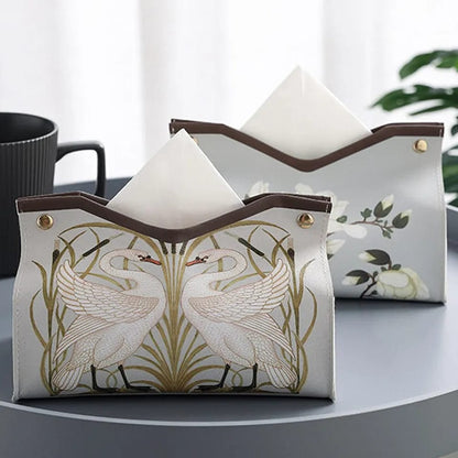 Tissue Box Organizer - (2 pcs) Versatile Storage for Home, Car, and Office - Enkaji Households