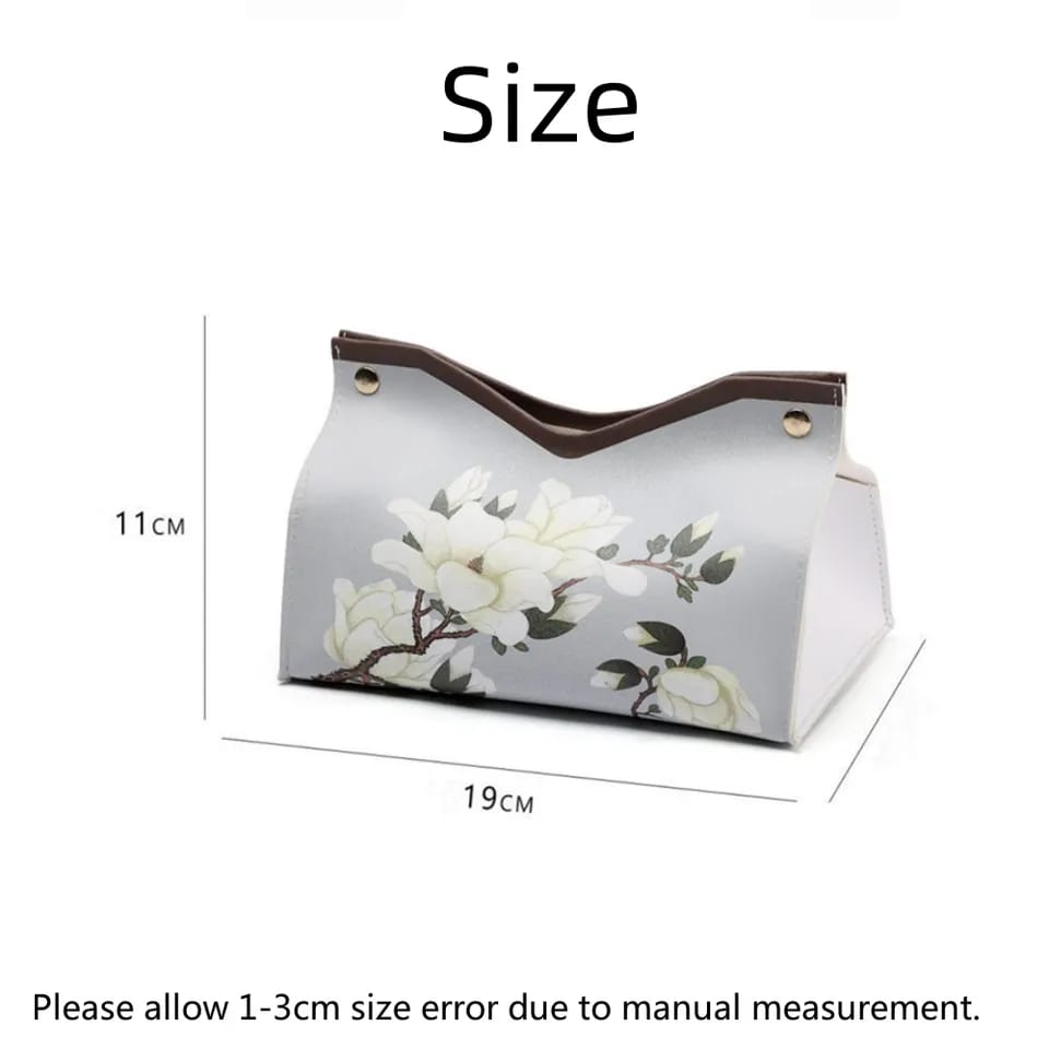 Tissue Box Organizer - (2 pcs) Versatile Storage for Home, Car, and Office - Enkaji Households