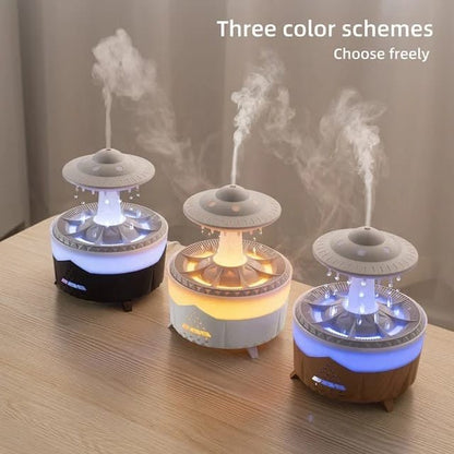 Water Raindrops Ultrasonic Air Humidifier – Handmade 3D Glass Diffuser for Essential Oils - Enkaji Households