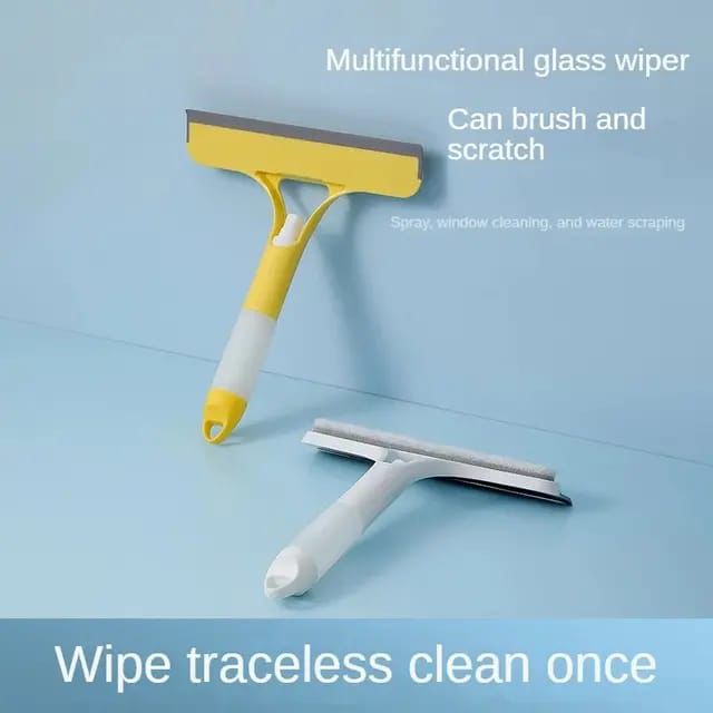 Window Squeegee 3 - in - 1 Window Cleaning Tool for Shower, Car, and Windows - Enkaji Households