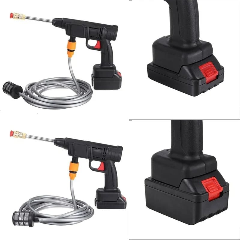 Wireless High - Pressure Car Wash Water Gun - Enkaji Households